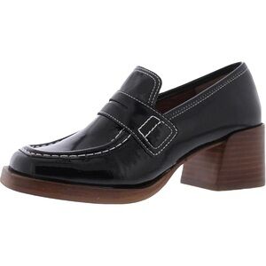Steve Madden Black Patent Leather Loafers ($175 retail) size 9
